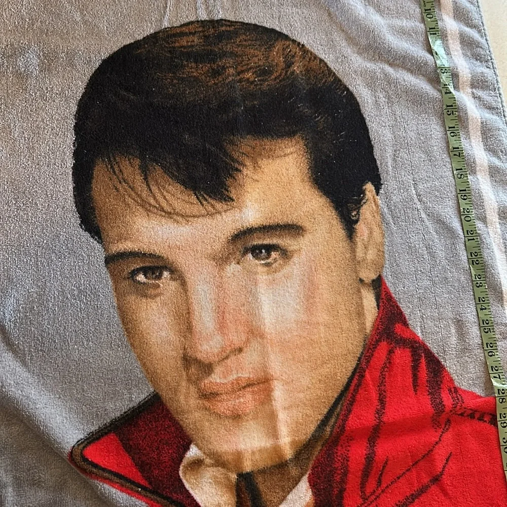 Elvis Presley Signature Beach Towel 1985 🖤❤️‍🔥❤️ 🎸 Excellent Condition!
